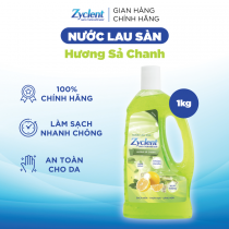 Nước Lau Sàn Zyclent Extra Hương Sả Chanh - 1kg