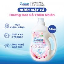Nước Giặt Xả Zyclent Superior Hương Hoa Cỏ Thiên Nhiên - 3.8kg