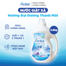 Nước Giặt Xả Zyclent Superior Hương Đại Dương Thanh Mát - 3.8kg