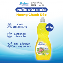 Nước Rửa Chén Zyclent Extra Hương Chanh Đào - 425g