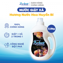 Nước Giặt Xả Zyclent  Superior  Hương Nước Hoa Huyền Bí- 3.8KG