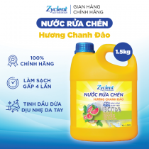 Nước Rửa Chén Zyclent Extra Hương Chanh Đào - 1.5kg