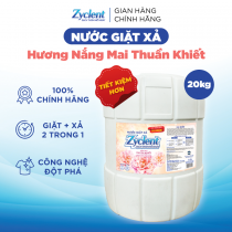 Nước Giặt Xả Zyclent Extra Hương Nắng Mai Thuần Khiết - 20kg